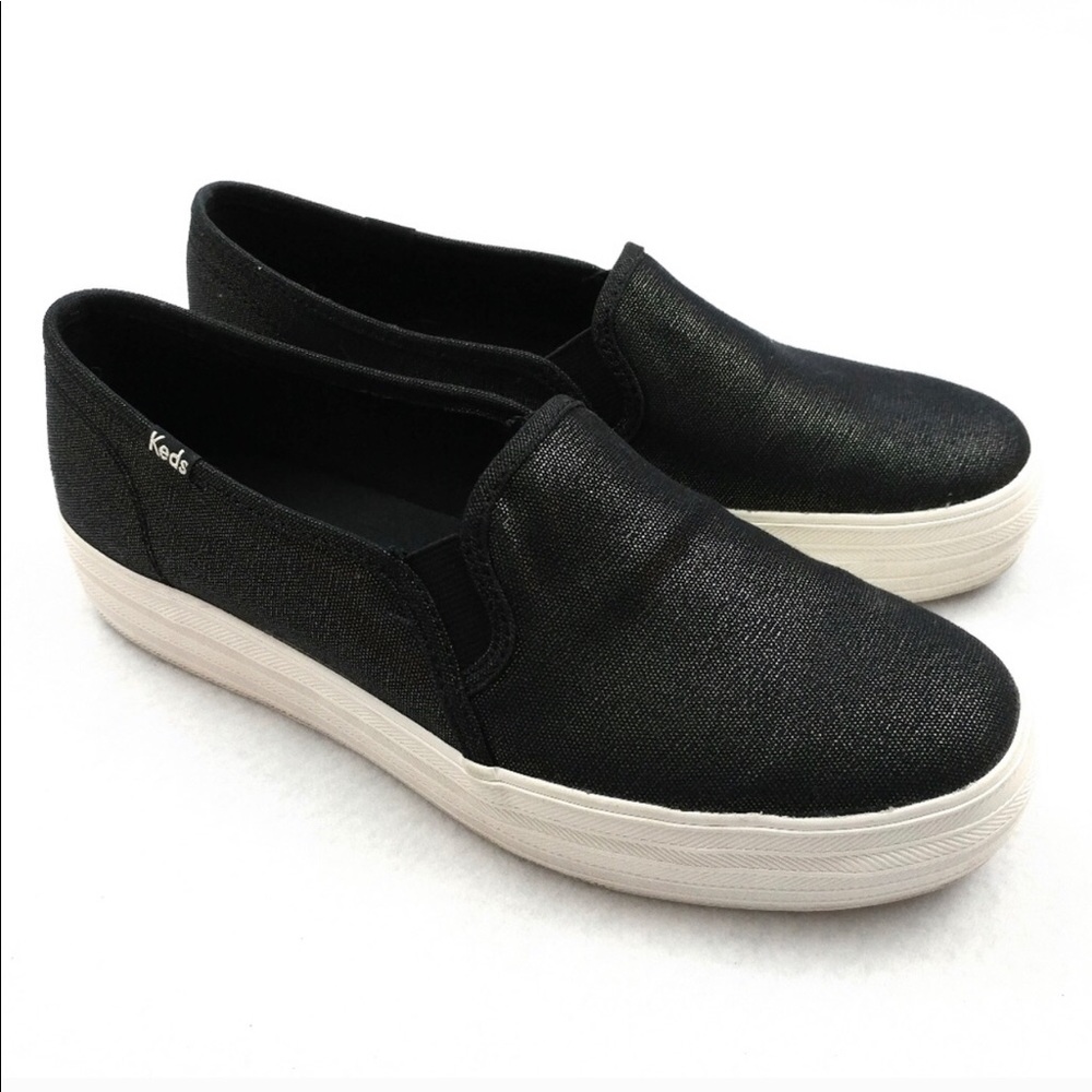 Keds Triple-Decker Shimmer Slip-ons
